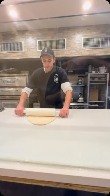 Rolling out the dough